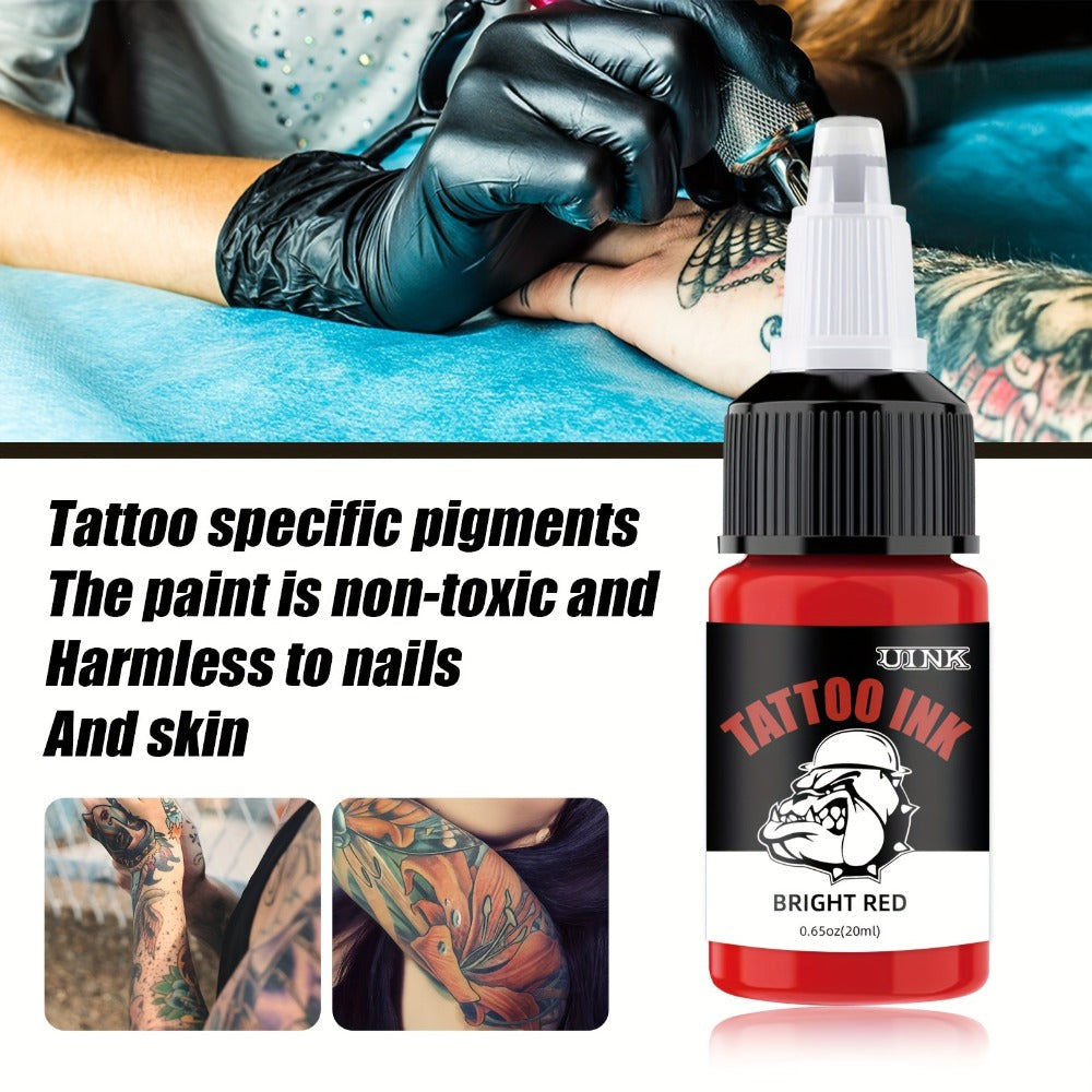 Tattoo Ink Set Professional 7 & 18 Colors 20ml Large Bottle Tattoo Cartridge Ink Kit for All Tattoo Styles Vivid Colors Long Lasting Safe Formula for Beginners & Artists