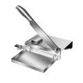 Stainless Steel Manual Meat Slicer Frozen Beef Cutter ¨C 408 Steel Blade Rectangle Slicer for Beef Rolls Vegetables & Bone | Easy to Clean Household Meat Cutting Tool Kitchen Gadget