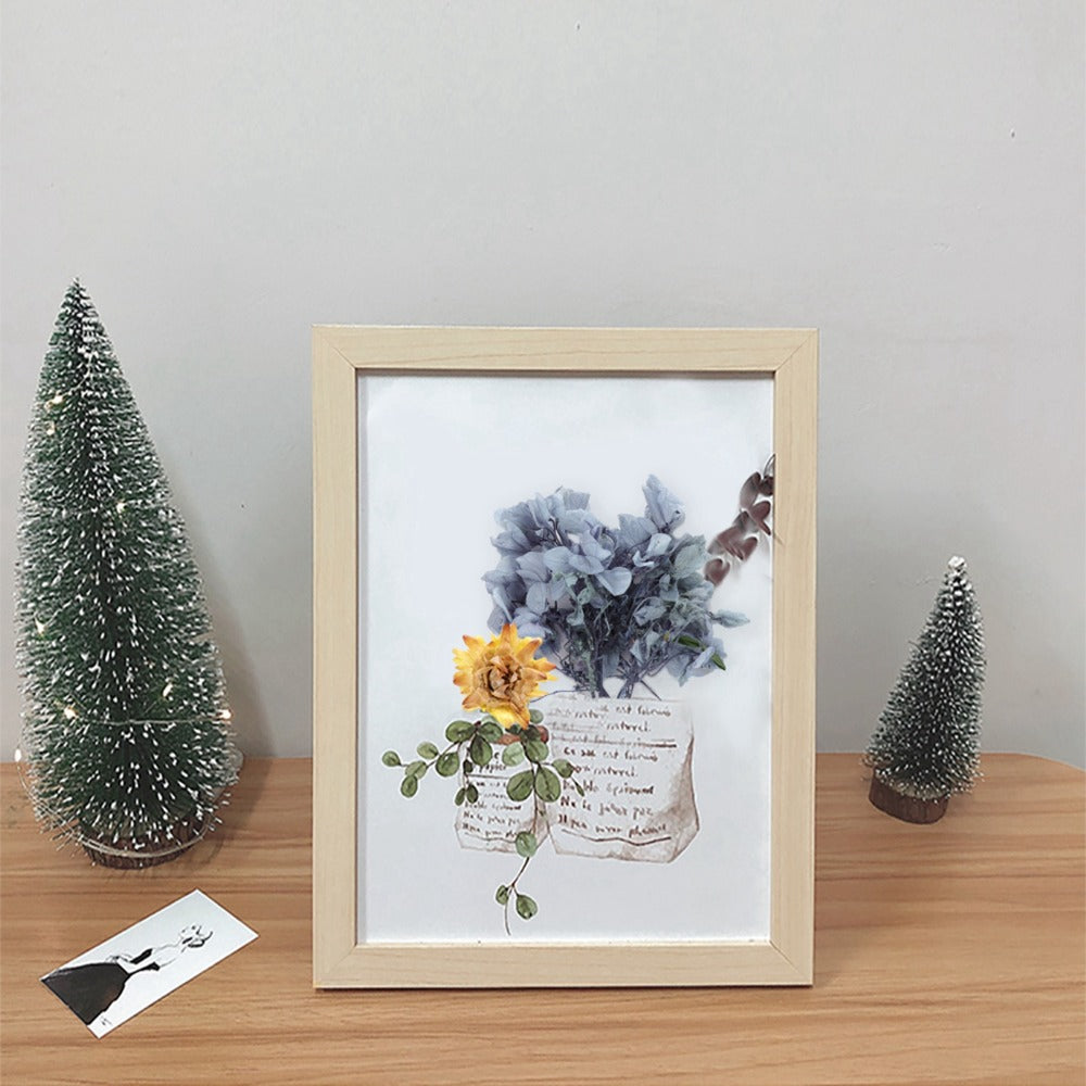 Dried Flowers 4 Boxes Mixed Colors - Natural Dried Floral Set for Candle Making, Resin Jewelry, Greeting Cards, Photo Frames, Scrapbooking & DIY Craft Decoration