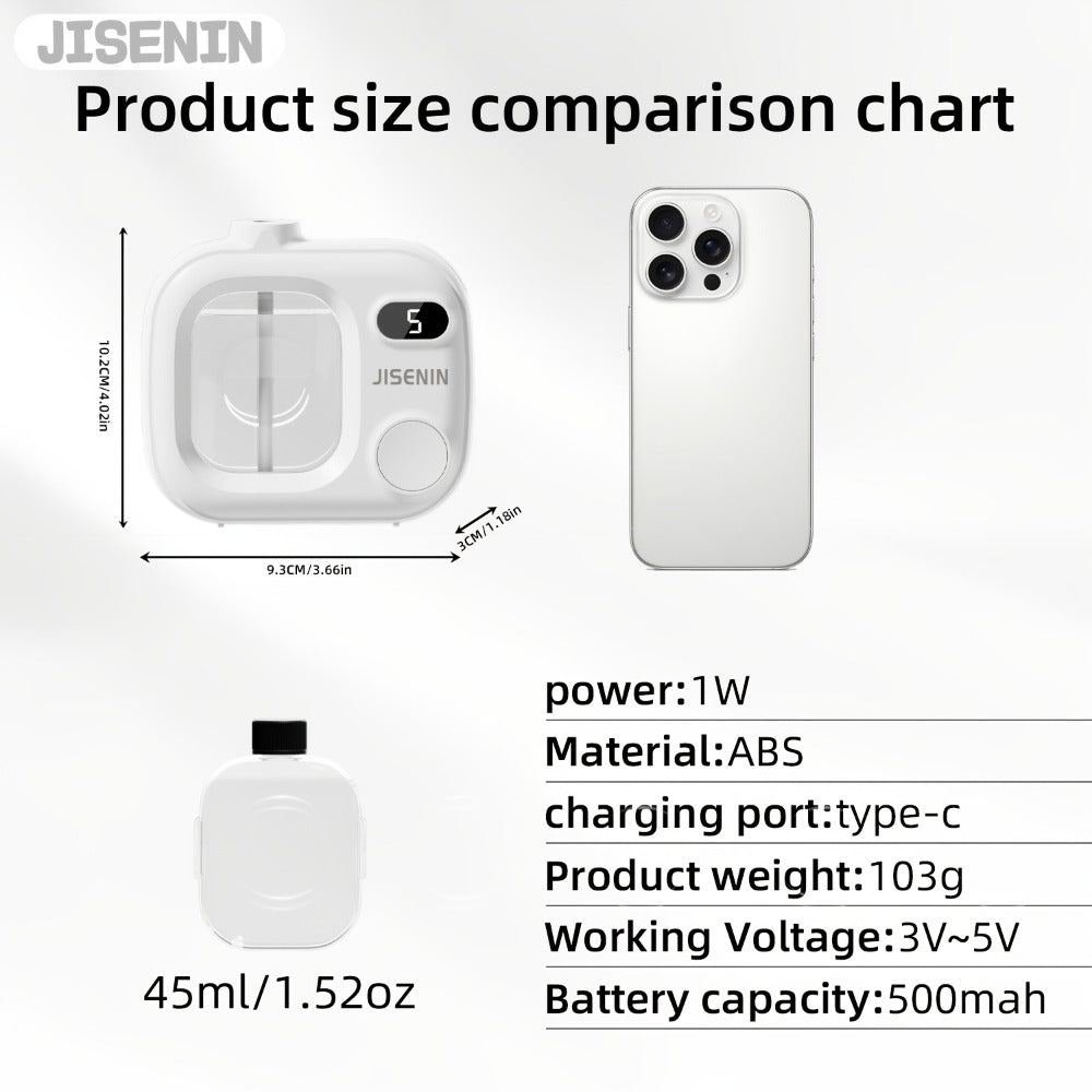 Essential Oil Diffuser Waterless Hanging Diffuser 5 Spray Modes 500mAh Rechargeable with Essential Oil Sets for Bedroom Office Hotel Kitchen Bathroom Desk Decor Aromatherapy Gift