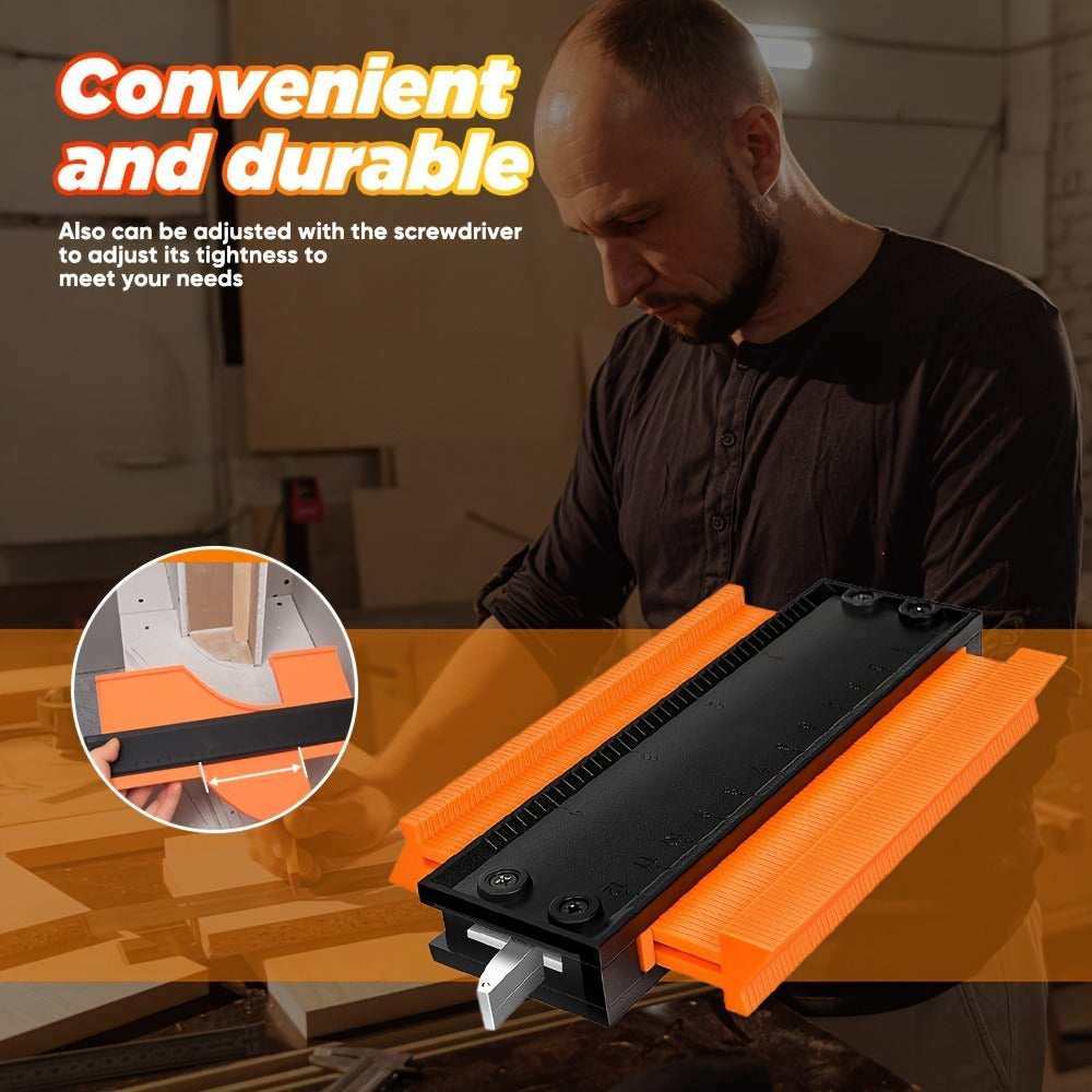 Contour Gauge Profile Tool with Lock ¨C 6 Inch & 11 Inch Shape Duplicator for Flooring, Tile, Woodworking, Carpet Cutting & Irregular Shape Tracing
