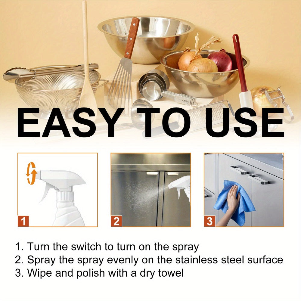 Stainless Steel Cleaner & Pot Bottom Cleaner Paste ¨C Removes Black Grime, Rust & Grease from Pots, Pans & Kitchen Surfaces, Long-Lasting Shine in One Step