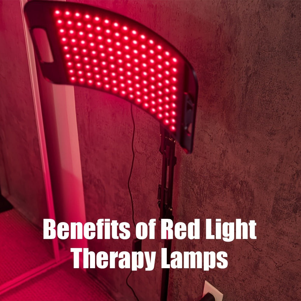 Red Light Therapy Lamp 660nm & 850nm Near Infrared Light Therapy Device with Stand LED Panel for Face Body Skin Rejuvenation Pain Relief Muscle Recovery