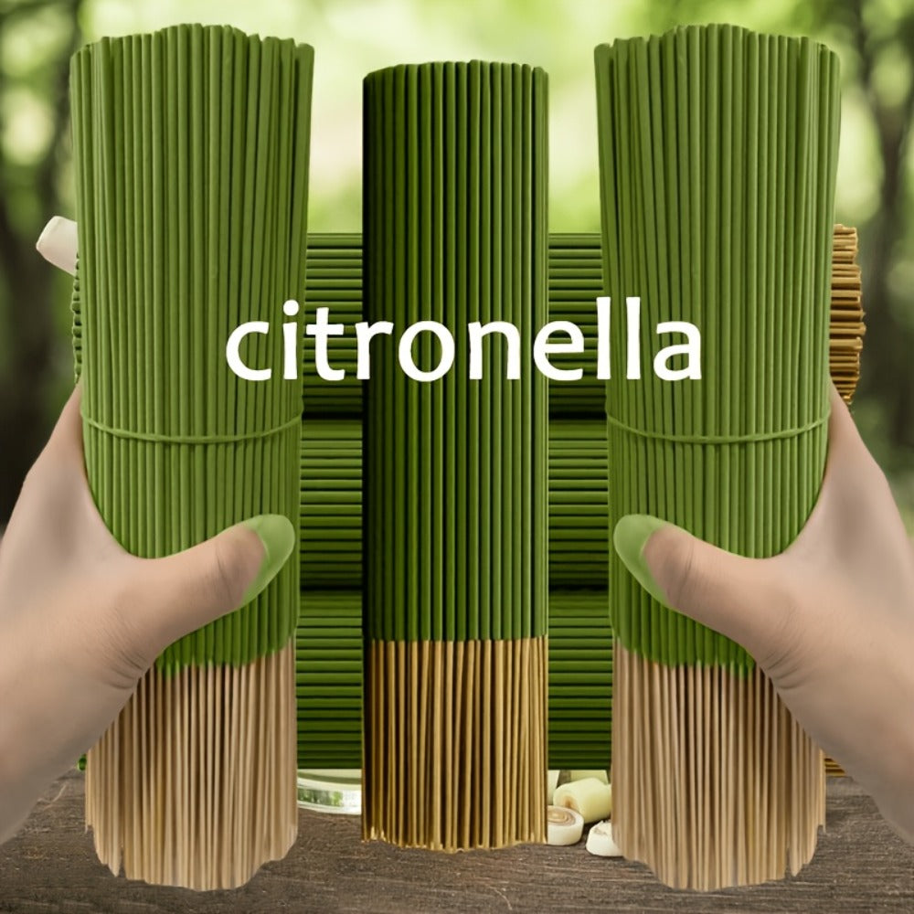 Citronella Incense Sticks 202PCS | 8.66¡± Essential Oil Infused Sticks for Meditation, Yoga & Aromatherapy ¨C Long Lasting Burn