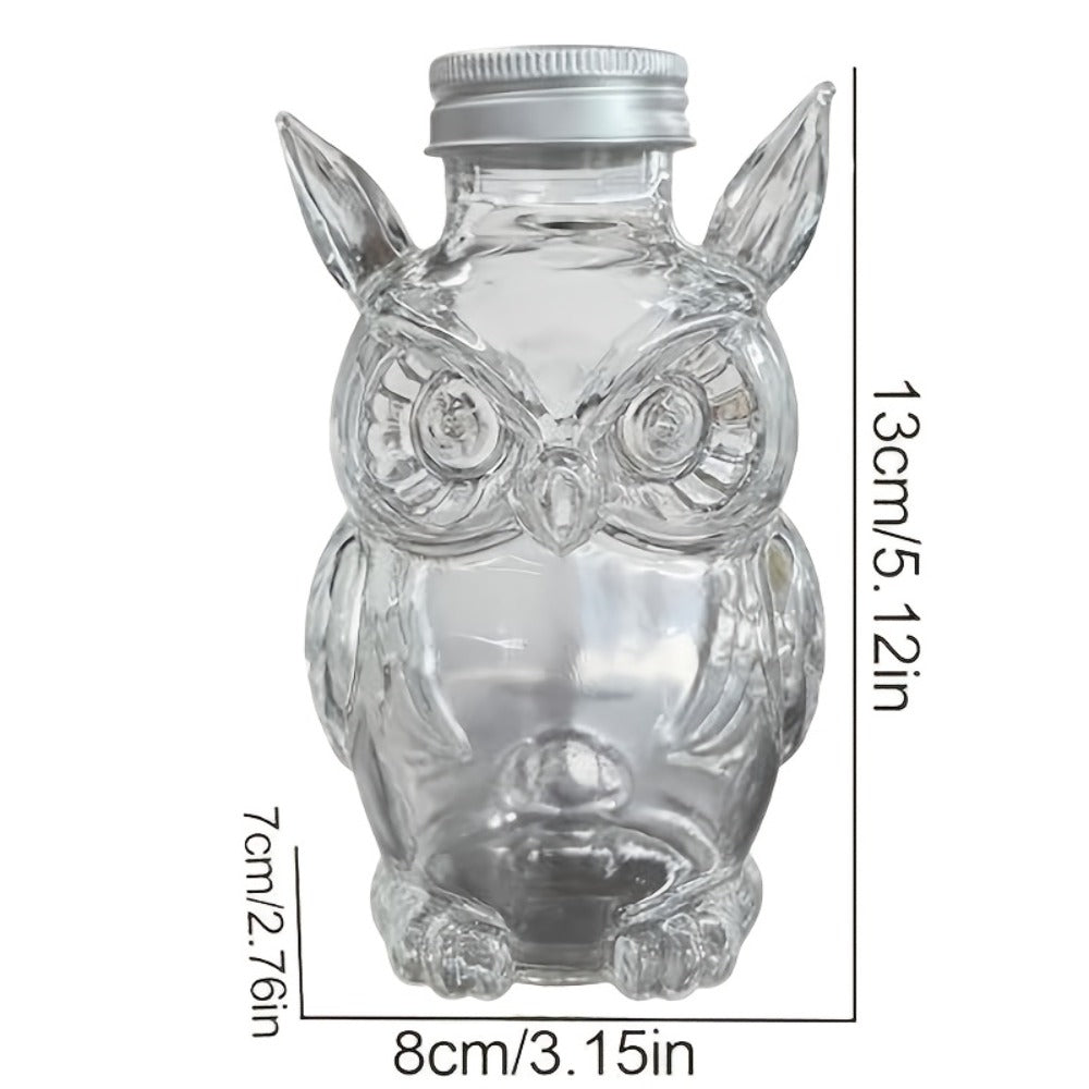 Glass Cookie Jar with Lock Lid High Borosilicate | Airtight Candy Snack Dessert Storage Container | Reusable Kitchen Canister Gift for Animal Lovers Sea Turtle Owl