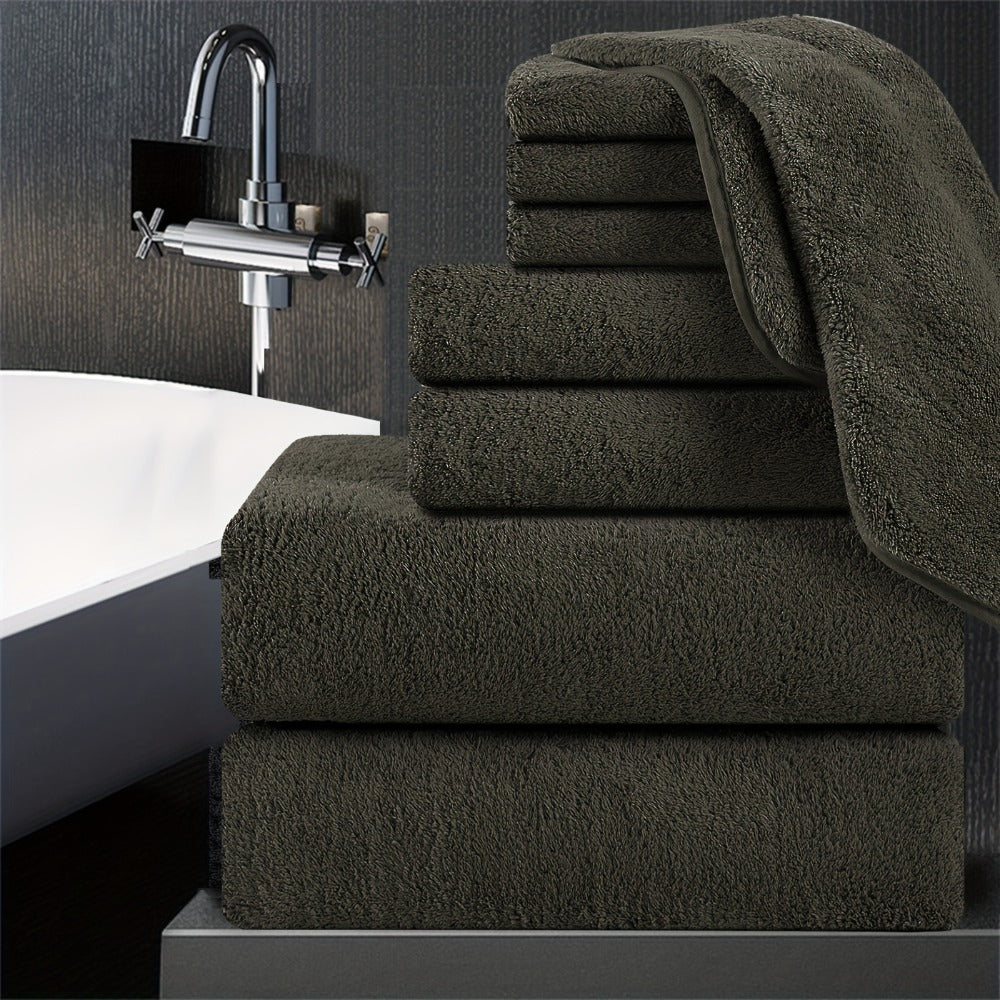 Extra Large Bath Towel Set 8 Piece 750GSM 35x70 Inch - Ultra Soft Luxury Thick Lightweight Highly Absorbent Fast Dry Oversized Bath Sheet | 15 Colors | Bathroom Gym Daily Use Adult