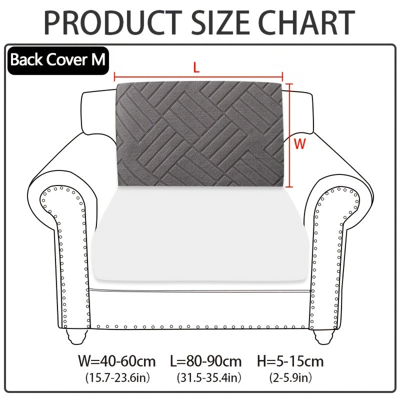 Sofa Cover Stretch Slipcover Universal Fit - Elastic Non-Slip Couch Cover Pet Friendly Machine Washable | Sofa Seat Cover Armrest Back Chaise Protector for Living Room Deep Gray Home Decor Furniture Cover