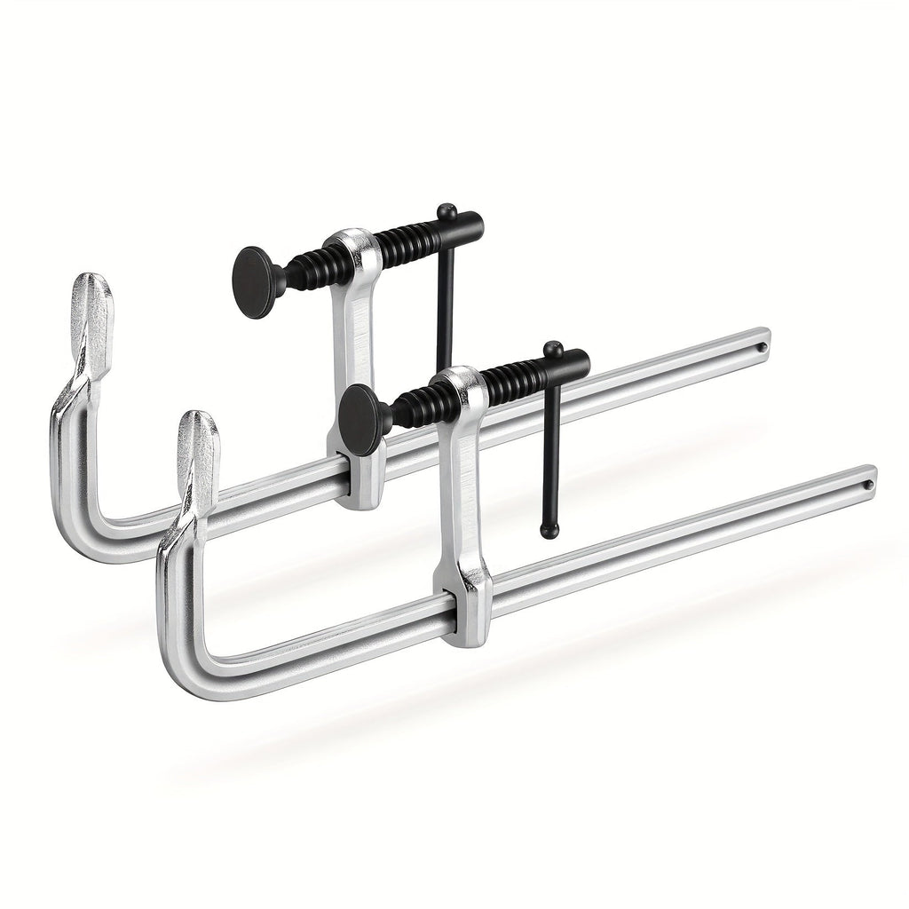 Bar Clamps 12 Inch 2-Pack ¨C Jorgensen Light-Duty Drop Forged Steel Clamps for Woodworking, Welding & DIY Projects, Heavy-Duty Grip Bar Clamp Set