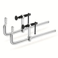 Bar Clamps 12 Inch 2-Pack ¨C Jorgensen Light-Duty Drop Forged Steel Clamps for Woodworking, Welding & DIY Projects, Heavy-Duty Grip Bar Clamp Set