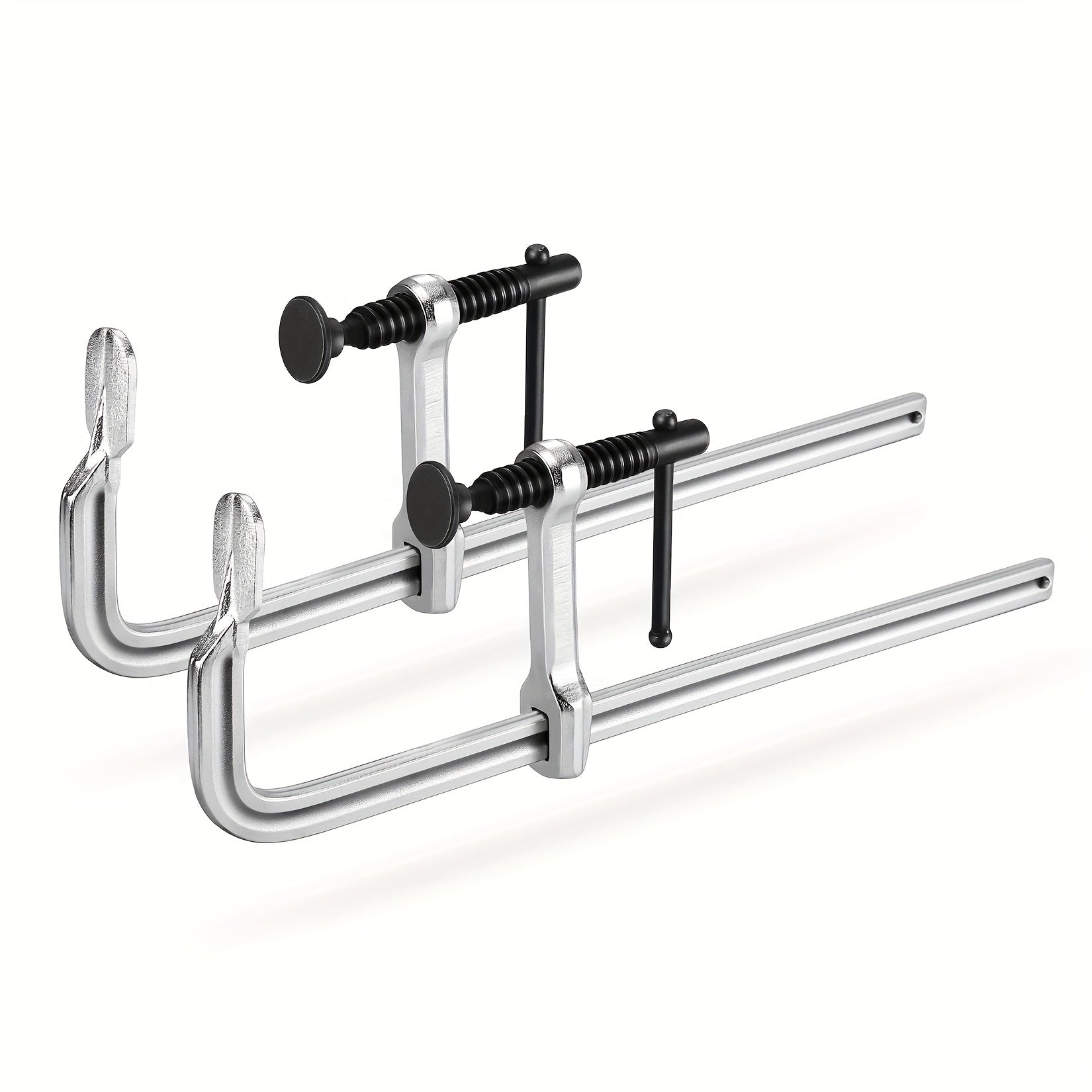 Bar Clamps 12 Inch 2-Pack ¨C Jorgensen Light-Duty Drop Forged Steel Clamps for Woodworking, Welding & DIY Projects, Heavy-Duty Grip Bar Clamp Set