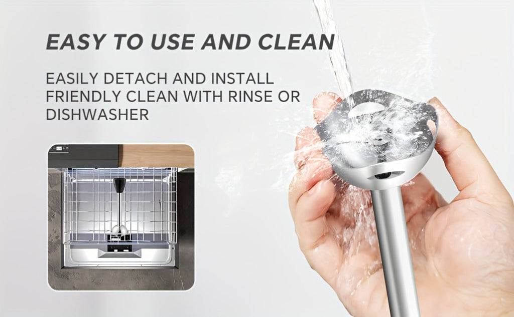 Immersion Blender 400W Handheld Stick Mixer with 2 Speeds & Turbo Mode 304 Stainless Steel Blades ¨C Corded Hand Blender with Detachable Base for Soup Smoothie Puree Baby Food