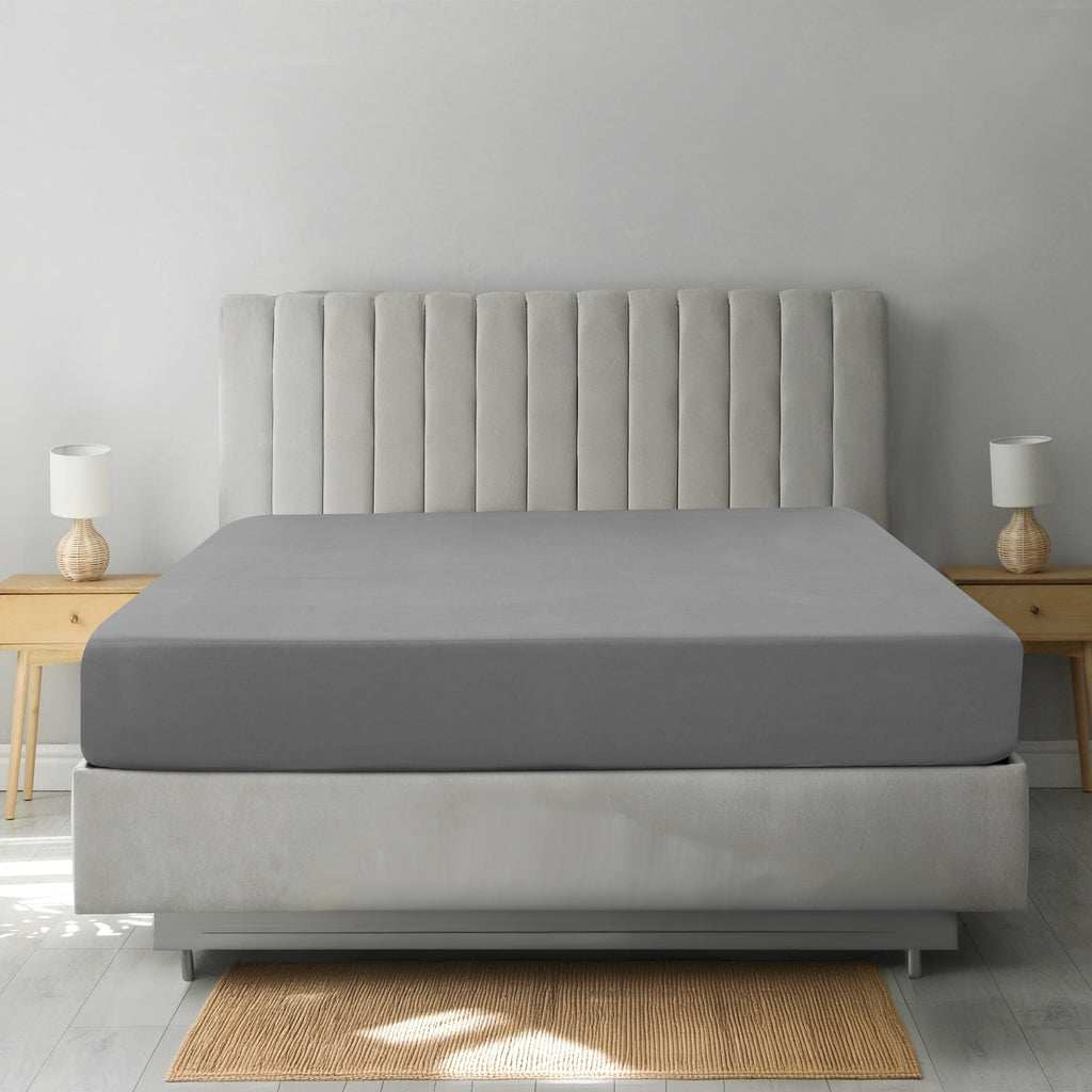 Fitted Sheet Only Deep Pocket Brushed Microfiber Cooling Bed Sheet - Ultra Soft Silky Shrink & Fade Resistant Mattress Cover for Twin Twin XL Full Queen King Cal King - Wrinkle Resistant Easy Care