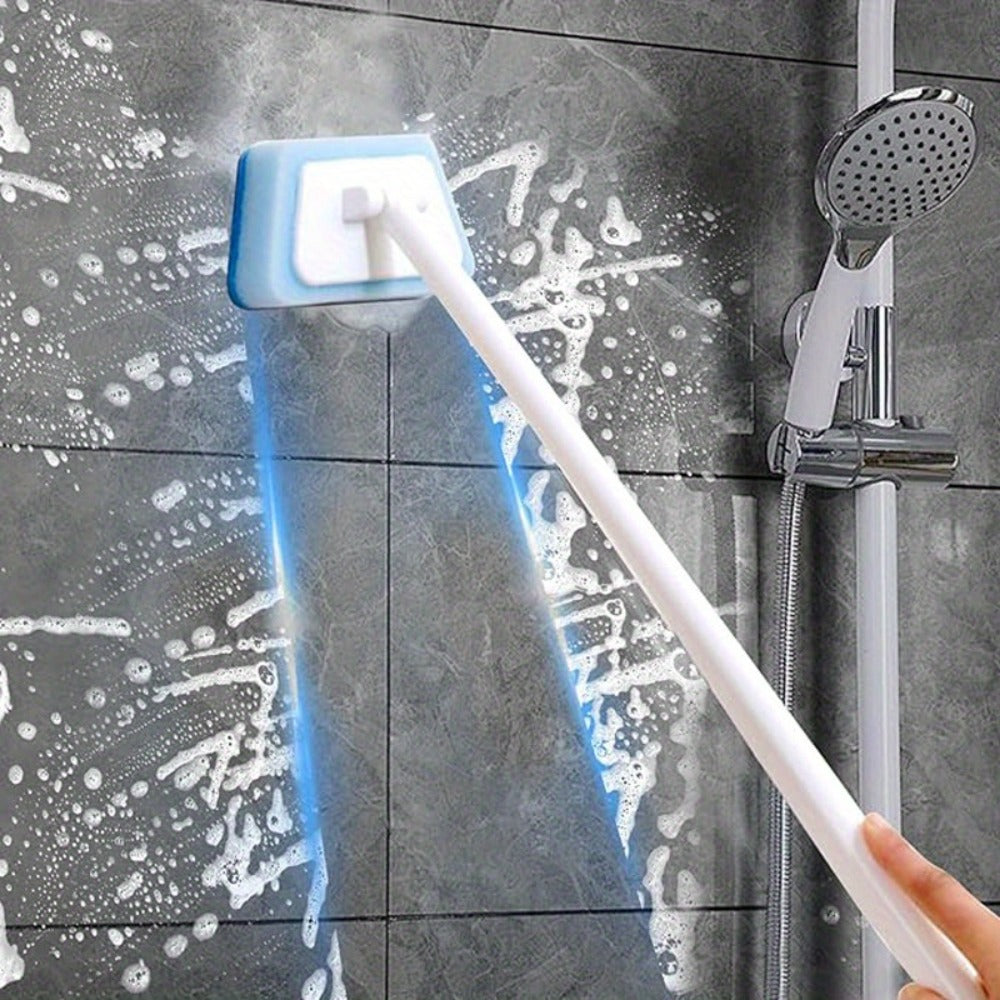 Shower Cleaning Brush Set with Replaceable Heads 7/11/16pcs - Bathtub Brush Wall Tile Brush Floor Brush Window Glass Cleaner, Detachable Decontamination Scrubber for Bathroom Shower Grout & Tub
