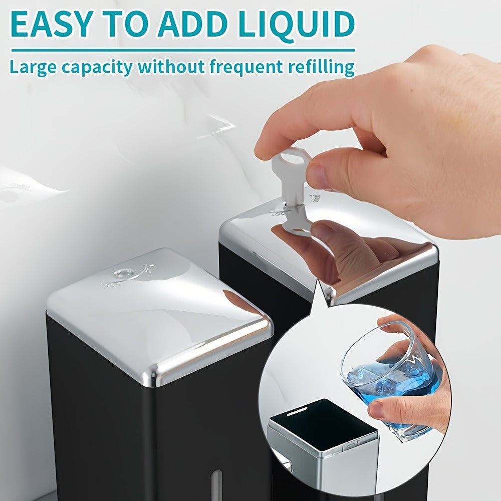 Wall Mounted Soap Dispenser Set 3-Pack No Drill 16.91oz Shampoo Shower Gel Conditioner Dispenser for Bathroom Kitchen