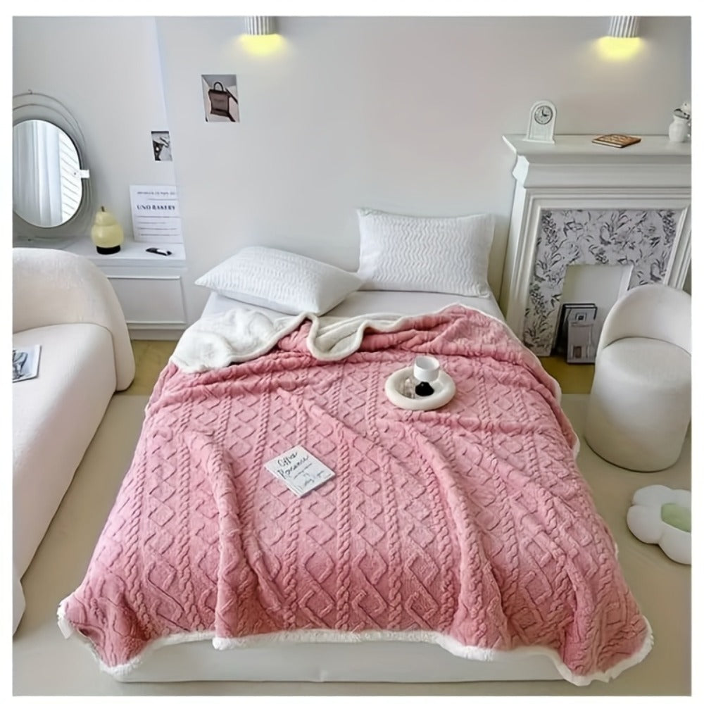 Taffeta Blanket Double-Sided ¨C Silky Soft All-Season Sleep Blanket for Bed & Air Conditioning, Machine Washable, 5 Colors, 3 Sizes