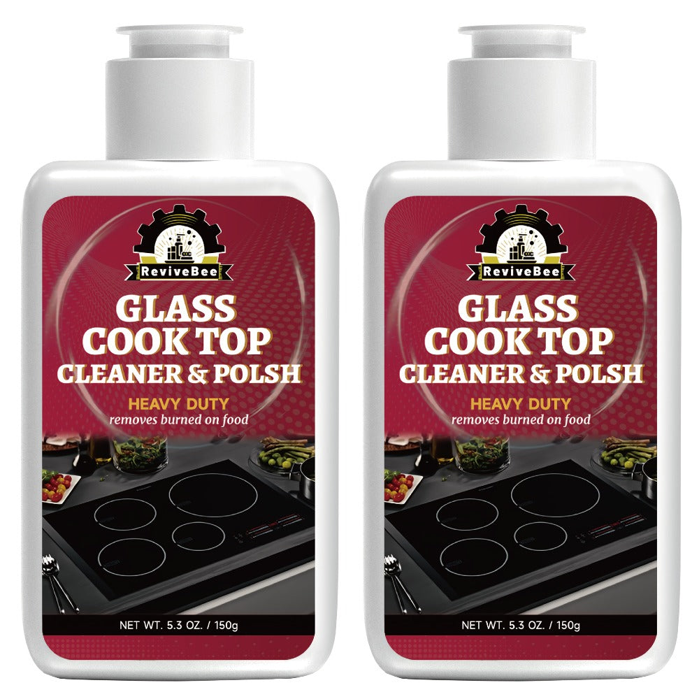 Ceramic Stove Cleaner Gel ¨C Fast-Acting Stovetop Cleaner Removes Burnt-On Grease & Stains Without Scratching, Non-Toxic Non-Irritating Formula for Glass Ceramic Cooktop, Kitchen Cleaning Essentials
