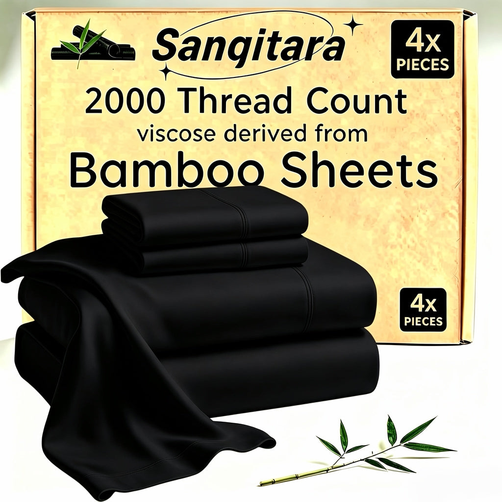 Cooling Fitted Sheet Bamboo Blend Ultra-Soft Deep Pocket Bed Sheet for Hot Sleepers Twin Full Queen King Size Machine Washable Breathable Cooling Bedding White Black Gray Navy Purple Apricot