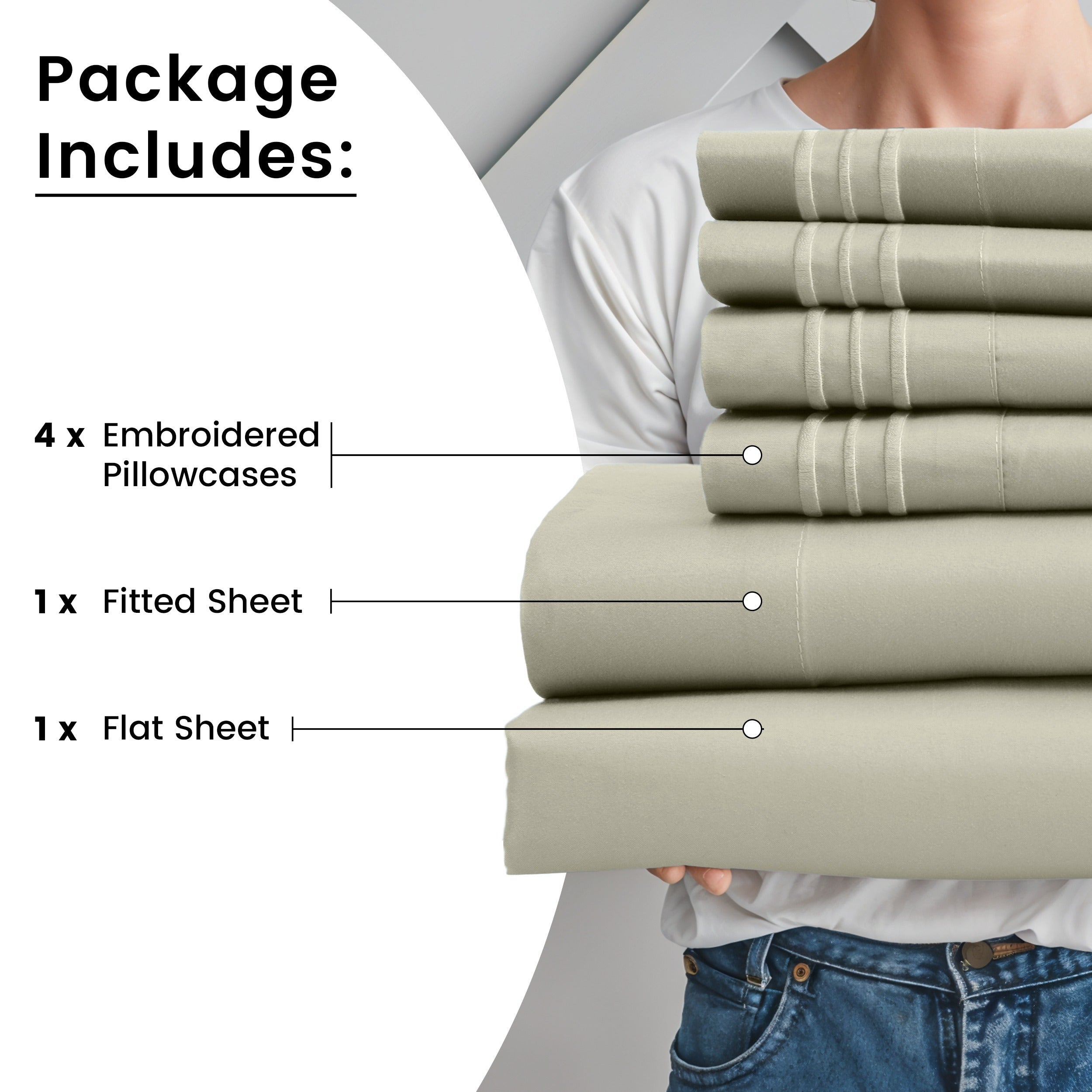 Brushed Microfiber Sheet Set 6pcs ¨C Soft Fade-Resistant Bedding 20 Colors Twin Twin XL Full Queen King Cal King Fitted Flat Pillowcases