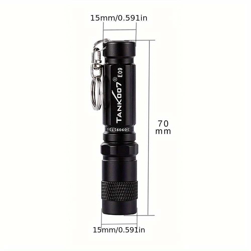 Mini Keychain Flashlight Portable Pocket LED Light ¨C Compact Handheld Torch with Replaceable Battery, Emergency & Outdoor Use, Cute Gift for Kids & Students, 3 Colors (Grey, Pink, Black)