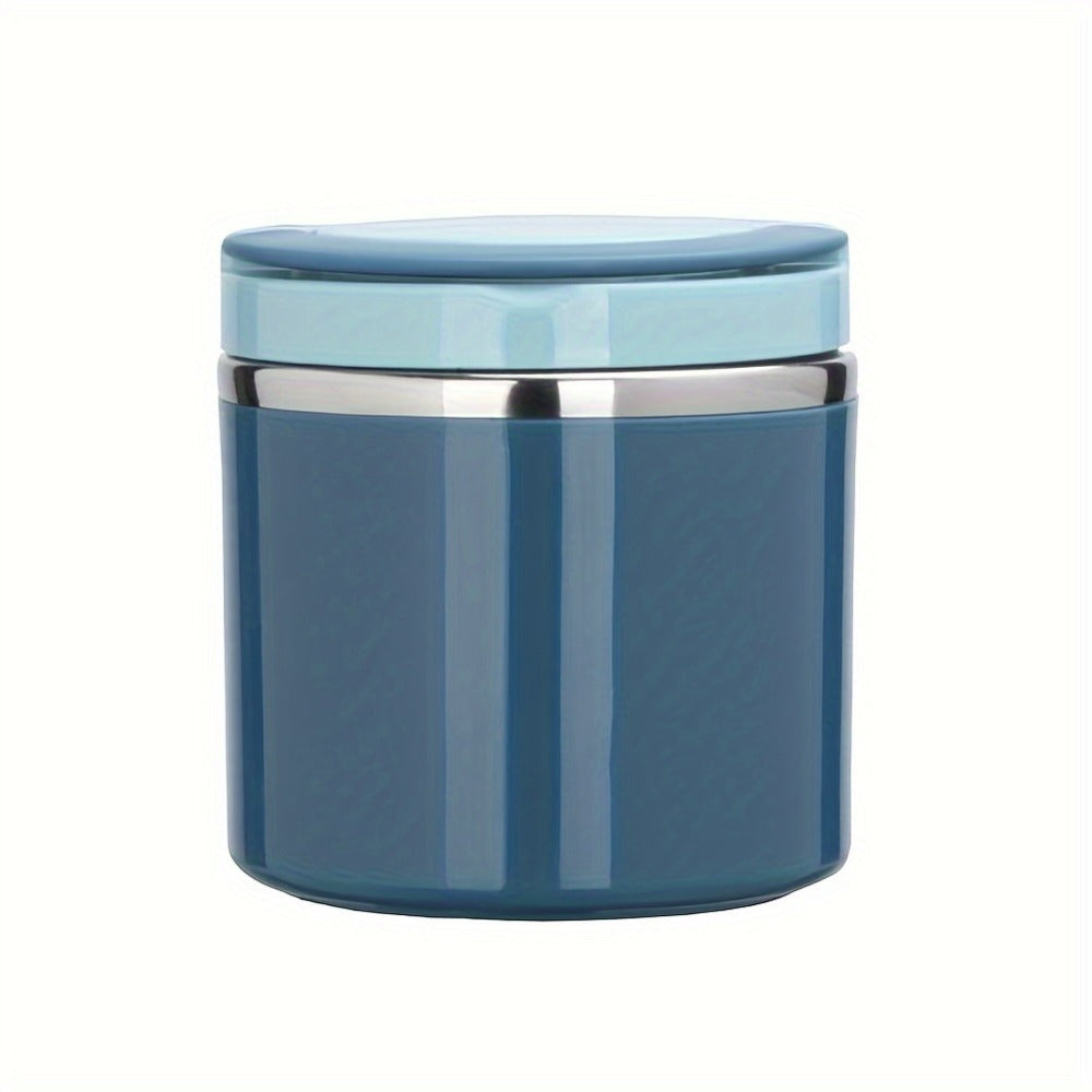Insulated Lunch Box Stainless Steel 630ml - Leakproof Bento Box with Handle, Stackable Thermal Food Container for Office School Camping Picnic - Pink Blue Green