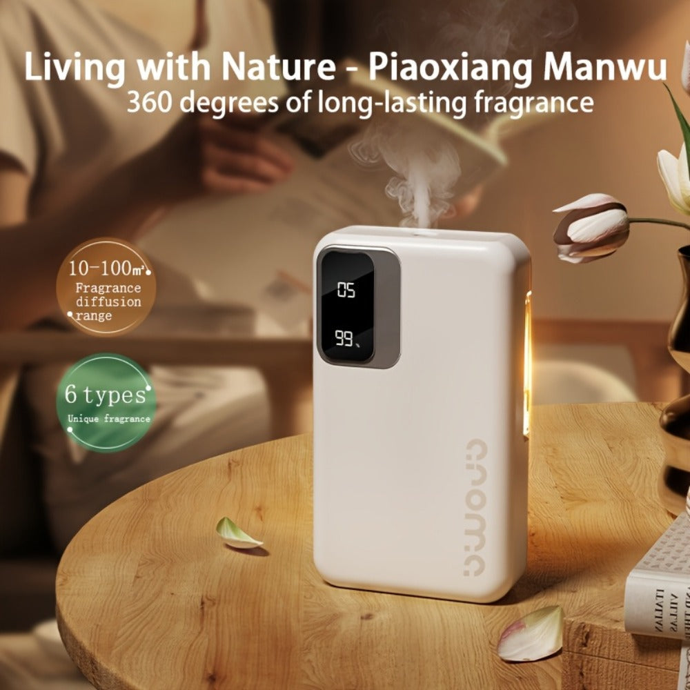 Aromatherapy Diffuser Smart Digital ¨C 1800mAh 7-Speed Sonic Essential Oil Diffuser Humidifier with USB Charging, Digital Display, Fine Mist for Bedroom Bathroom Office Home, Up to 20 Days Use
