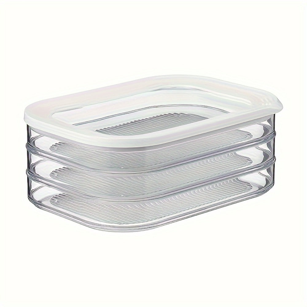 Food Storage Container Leak-Proof Reusable Airtight Sealed Box for Meat Fruits Vegetables Kitchen Organizer Fridge Pantry Meal Prep