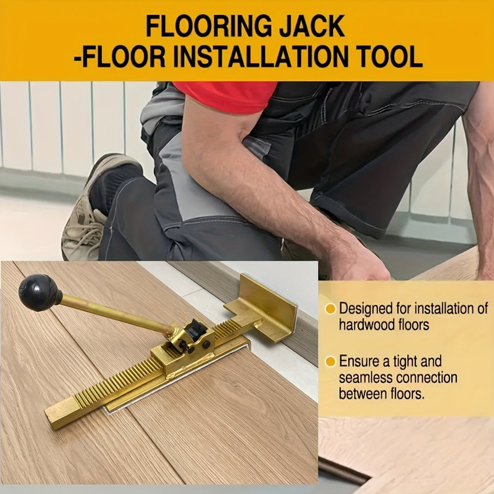 Hardwood Flooring Jack & Positioning Tool for Installing & Straightening Hardwood Floors ¨C Professional Floor Installation Tool for Tongue & Groove, Laminate & Engineered Wood Flooring