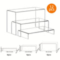 Clear Acrylic Risers Display Stands Set Funko Pop Cupcake Jewelry