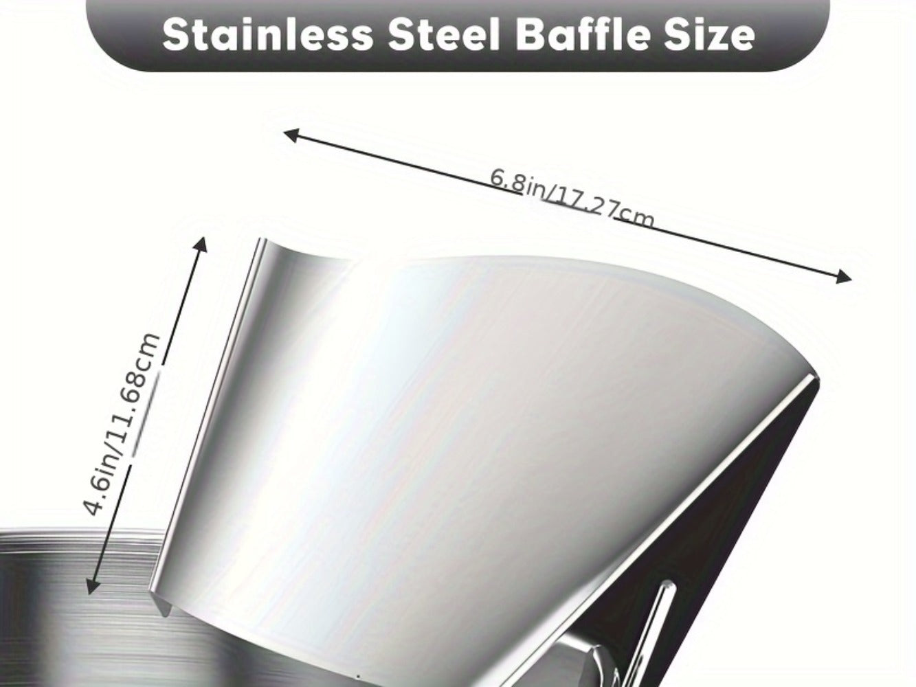 Stand Mixer Pouring Chute Stainless Steel ¨C Dishwasher Safe Pouring Shield for KitchenAid Tilt-Head & Bowl-Lift Models, 1-Pack or 2-Pack Baking Accessory, Durable & Splash-Proof