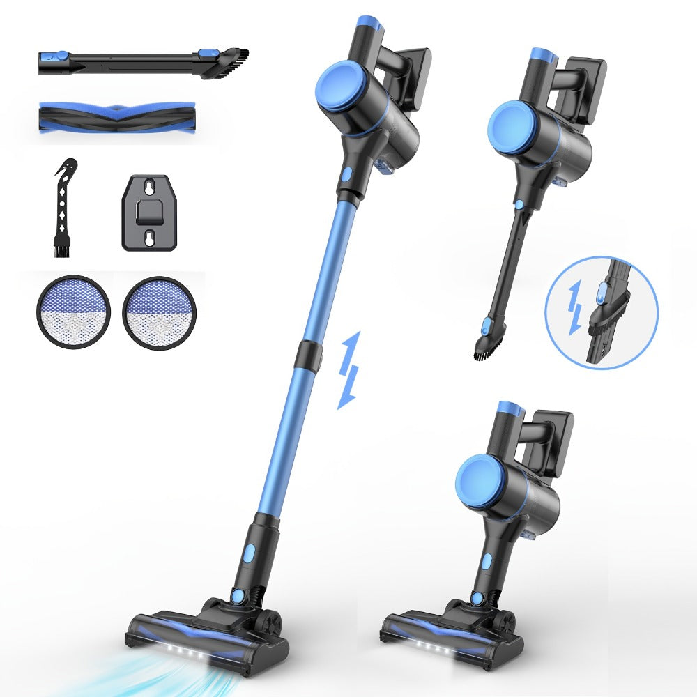 Handheld Vacuum Cleaner Cordless 29KPA Strong Suction for Pet Hair, LED Nozzle Portable Stick Vacuum for Carpet Hard Floor Car Interior Home Auto Multi-Attachment Lightweight Design