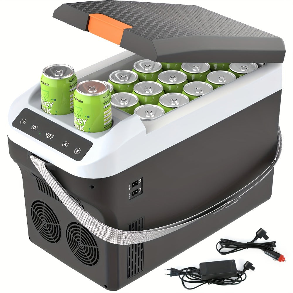 Portable Car Refrigerator Cooler & Warmer, 12V/24V DC & 120V AC Thermoelectric Fridge with Dual-Core Cooling ¨C 23 or 31 Quart Electric Cooler for Camping, RV, Road Trip and Fishing