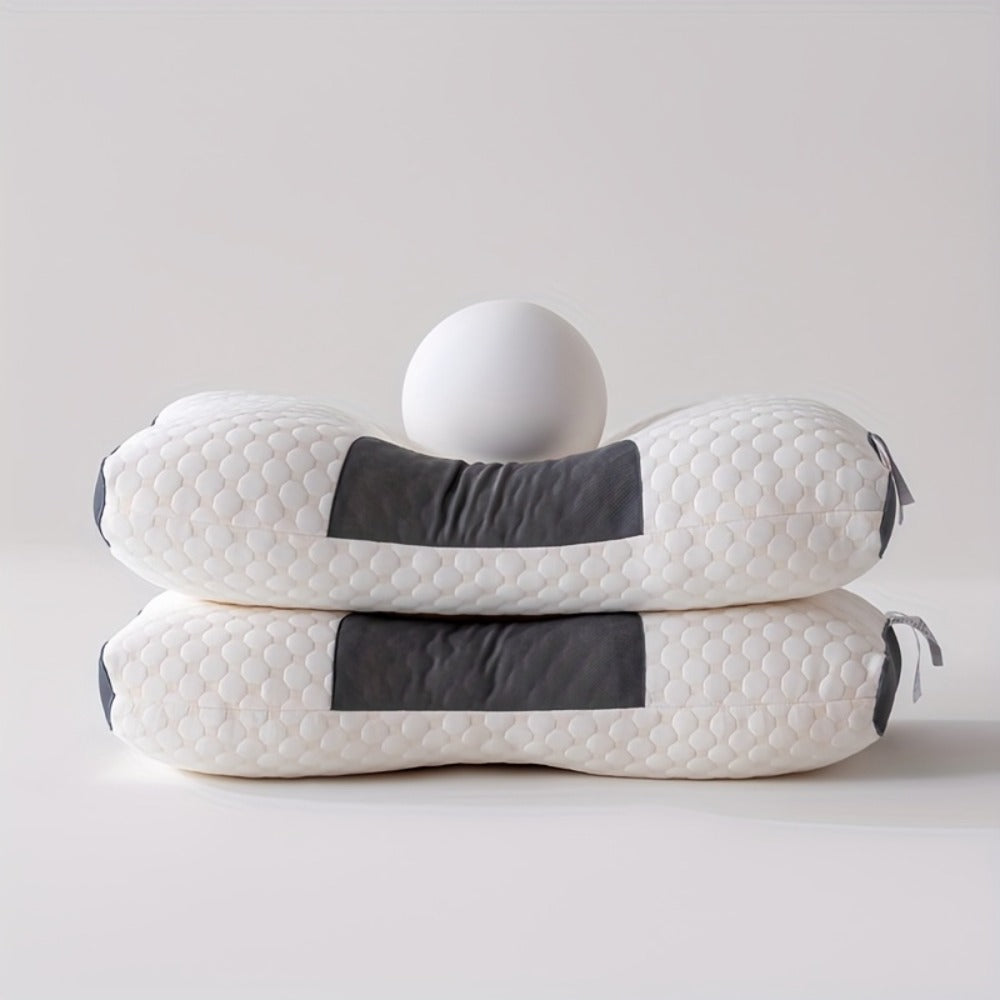 Neck Pillow for Sleeping Set of 2 Ergonomic Cervical Support Pillow Soft Adjustable Contour Design Washable Cover Premium Filling for Side Back Stomach Sleepers