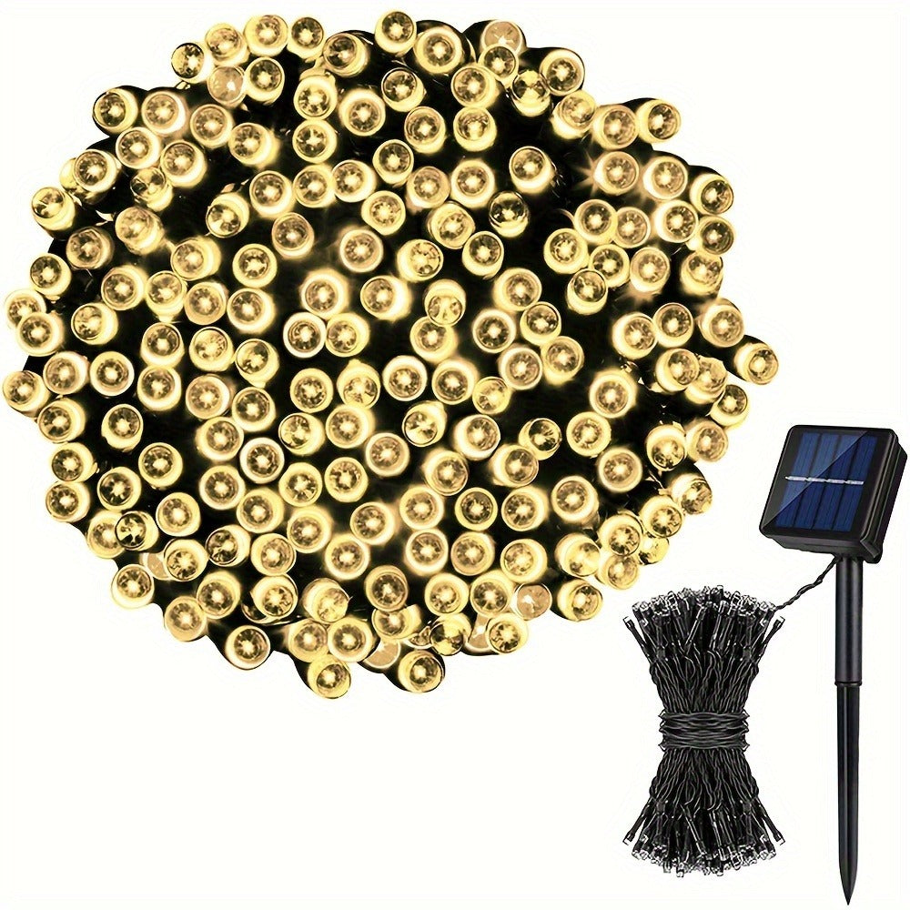 Solar LED Fairy String Lights IP65 Waterproof ¨C 40FT or 80FT with 8 Lighting Modes for Independence Day, Christmas, Wedding, Garden & Yard ¨C White, Warm White, Multi Color, Purple, Orange & Blue