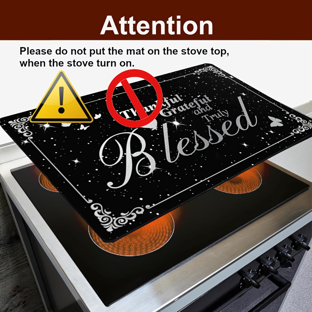 Glass Cooktop Protector Cover Heat Resistant Scratch Proof Appliance Mat for Stove Oven Dishwasher Washing Machine Dryer Top Expands Counter Space
