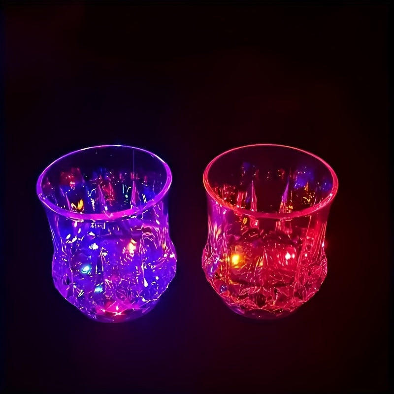 LED Light-Up Cups Glow in the Dark ¨C Pineapple Induction Party Cups for Birthday Christmas Disco Valentine's Day (6.76oz)