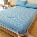 Mattress Protector Cover Soft Breathable Cooling Fitted Sheet Twin Full Queen King Deep Pocket Machine Washable Bed Cover for Home Hotel Minimalist Bedding Multiple Colors