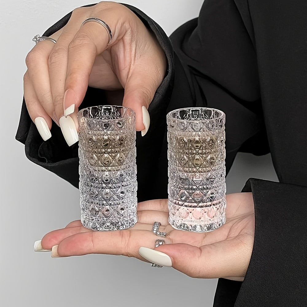 Shot Glass Set Diamond Engraved ¨C Whiskey Vodka Tequila Glasses for Parties Weddings Home Bar Entertaining Reusable Barware Gift