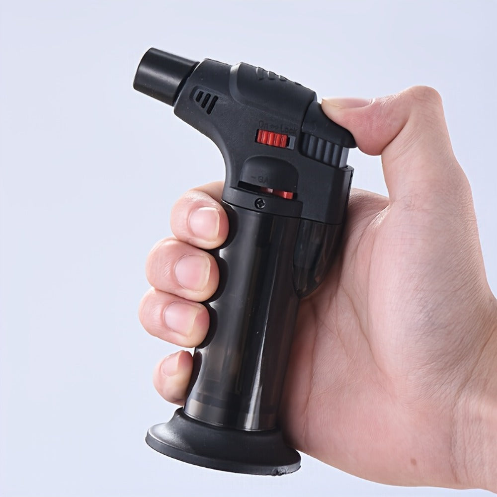 Butane Torch Lighter 6pcs Big Jet Flame Refillable & Adjustable Mini Blow Torch - Gift Box Set for Camping, Grill, BBQ, Culinary, Soldering & Welding | Butane Not Included