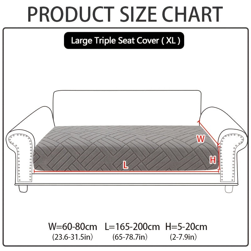 Sofa Cover Stretch Slipcover Universal Fit - Elastic Non-Slip Couch Cover Pet Friendly Machine Washable | Sofa Seat Cover Armrest Back Chaise Protector for Living Room Deep Gray Home Decor Furniture Cover