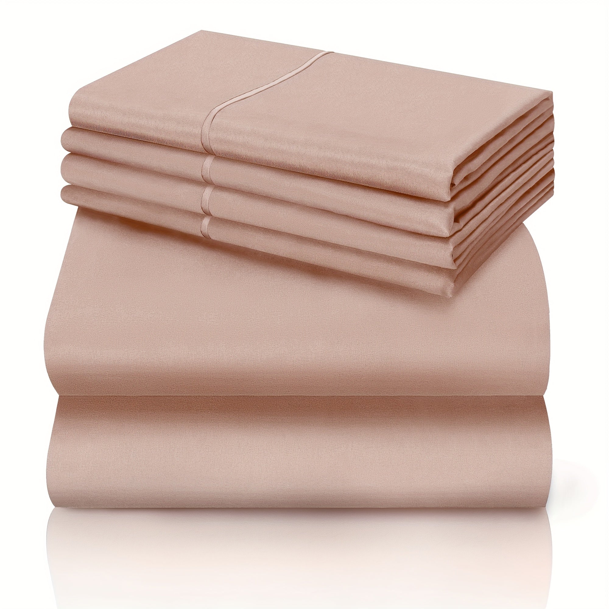 California King Sheet Set 6-Piece Breathable Cooling Bed Sheets Ultra-Soft Hotel Luxury Microfiber 18 Inch Deep Pocket Wrinkle Fade Resistant Flat Sheet Fitted Sheet 4 Pillowcases Multiple Colors