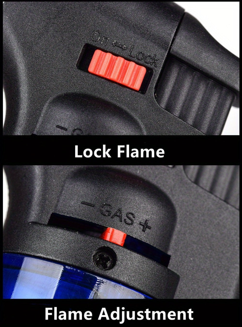 Butane Torch Lighter 6pcs Big Jet Flame Refillable & Adjustable Mini Blow Torch - Gift Box Set for Camping, Grill, BBQ, Culinary, Soldering & Welding | Butane Not Included