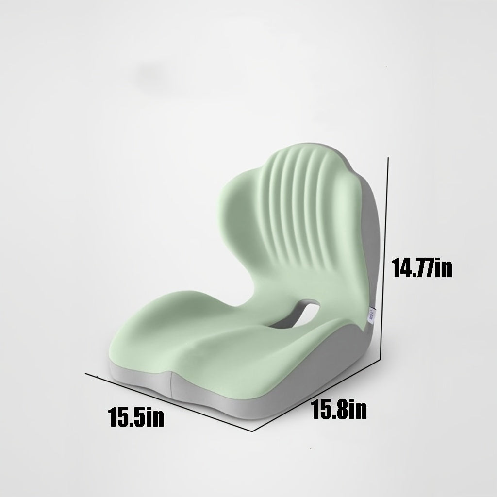 Hip & Lumbar Support Seat Cushion Ergonomic Memory Foam ¨C Breathable High-Density Back Support Pillow for Office Chair, Car Seat & Long Sitting, Daily Use or Gift