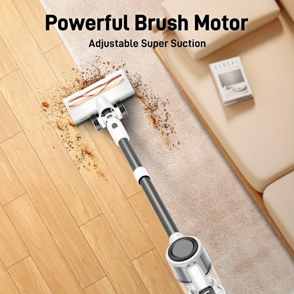 45KPA Cordless Stick Vacuum Cleaner 8-in-1 Rechargeable, Up to 45 Min Runtime Lightweight Handheld Vacuum for Carpet Pet Hair Hardwood Floor Home, Powerful Suction Multi-Attachment Floor Vacuum Cleaner