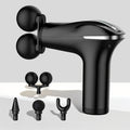 Handheld Massage Gun with Dual Heads ¨C 3 Interchangeable Attachments for Full Body Relief | Powerful Rechargeable Fascia Gun for Back, Arms & Sports Recovery | Ideal for Running & Fitness