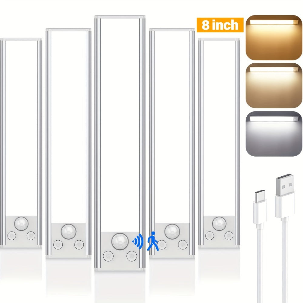 Rechargeable Under Cabinet Lights Wireless ¨C 68 LED Motion Sensor Cabinet Light with 3 Color Temps & 2000mAh Battery ¨C Under Counter Lighting for Kitchen Closet Pantry