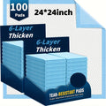 Disposable Underpads for Adults - XXL & XXXL Extra Large Incontinence Bed Pads - Heavy Duty Absorbent Leak-Proof Mattress Protector for Elderly Care - Adult Sheets Anti-Fouling Pet Training Mat 100 Pack