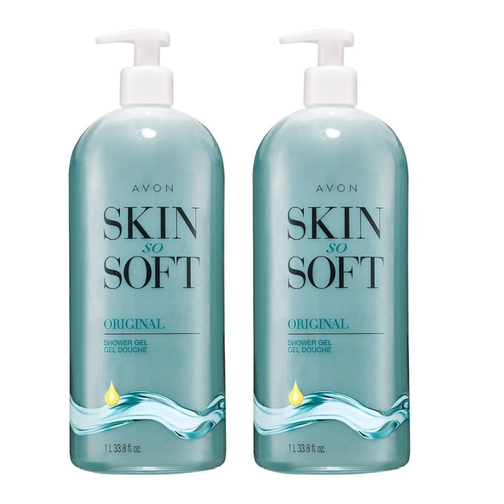 Jojoba Oil Moisturizing Shower Gel 33.8oz 2-Pack - Gentle Cleansing, Softening & Conditioning | Fresh Herbal Scent | All Skin Types | Dermatologist Tested