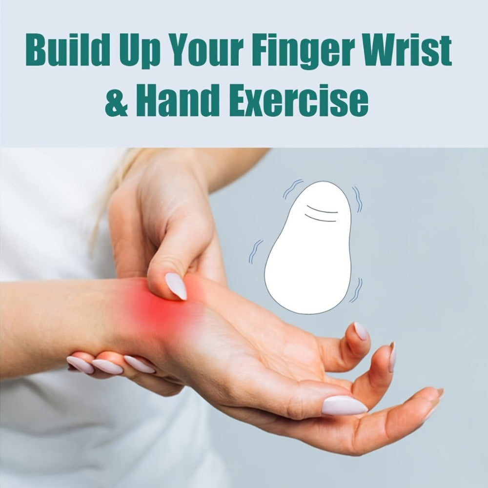 Electric Hand Massager with Vibrating Ball, Multi-Functional Squeeze Therapy Device for Finger Massage, Hand Exercises, Stress Relief & Rehabilitation ¨C Ultra-Soft Personal Massager