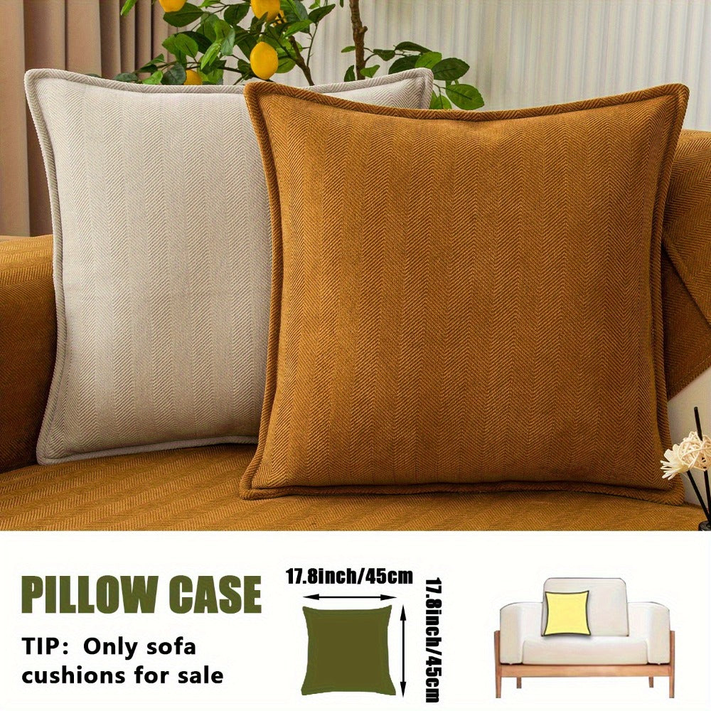 Chenille Ribbed Sofa Cover - Pet Friendly Non-Slip Machine Washable Soft Stretch Slipcover for 1-4 Seater Sectional Sofa Living Room Bedroom Office, 9 Colors