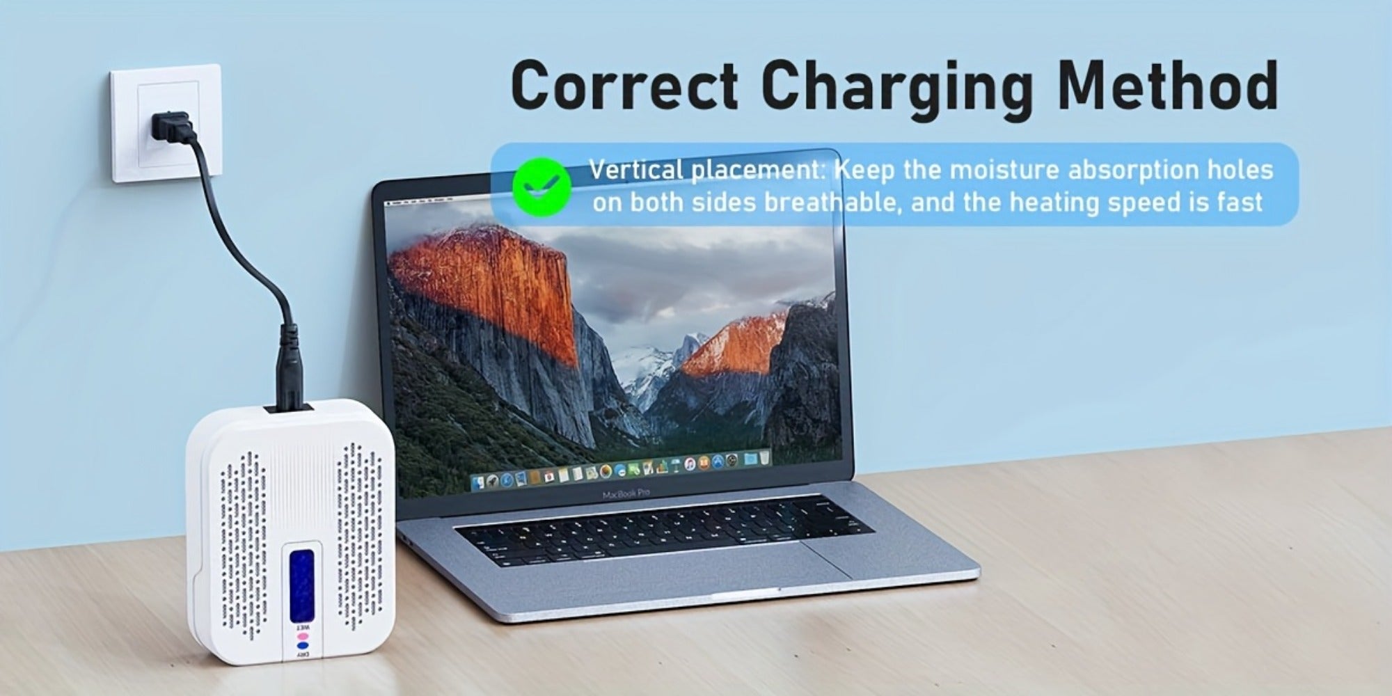 Mini Rechargeable Dehumidifier ¨C Portable Silica Gel Moisture Absorber for Closet, Bathroom, Car, Wardrobe & Bookcase, Reusable Small Dehumidifier with Color-Changing Crystals, Up to 35 Sq Ft Coverage